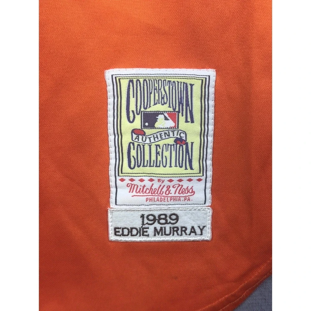 Mitchell‎ & Ness Orioles Eddie Murray 33 1989 Jersey Orange Size 52 MLB